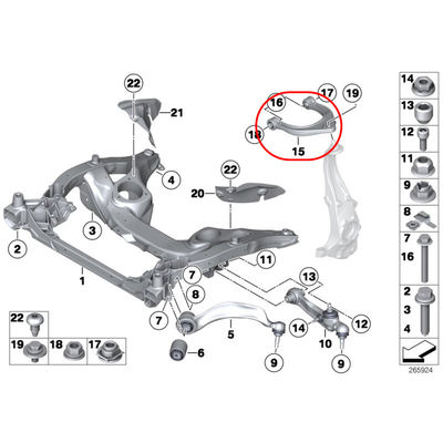 For Rolls-Royce Ghost Wraith Dawn Upper Left &amp; Right Swing Arms OEM 31126852998