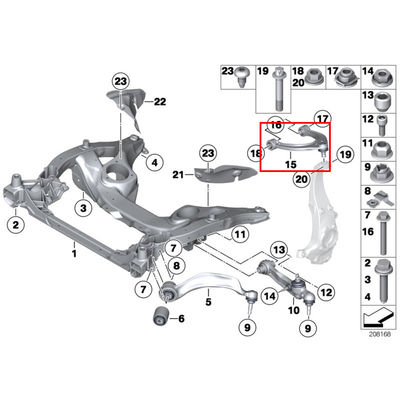 For Rolls Royce Ghost RR4(2008-2017) Front Upper Swing Control Arm Wishbone OEM 31126775967
