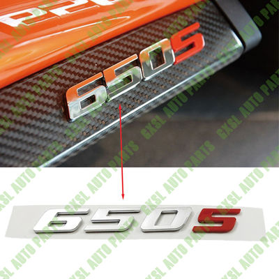 For McLaren 650S Side Emblem, Body Emblem, Letter Emblem Stickers
