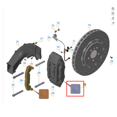 For Mclaren 720s Rear Brake Pads OEM 11C0591CP