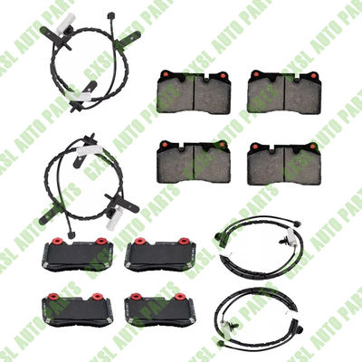 For Aston Martin BD9 Fraont &amp; Rear Brake Pad Kit + Free Sensor OEM 7G43-2C562-AA 7G43-2D007-AA