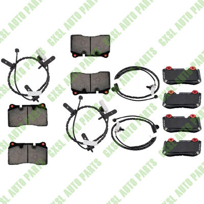 For Aston Martin BD9 Fraont &amp; Rear Brake Pad Kit + Free Sensor OEM 7G43-2C562-AA 7G43-2D007-AA