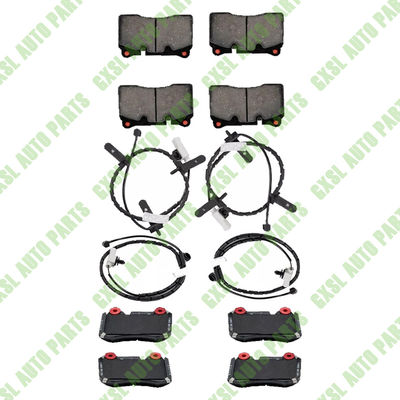 For Aston Martin BD9 Fraont &amp; Rear Brake Pad Kit + Free Sensor OEM 7G43-2C562-AA 7G43-2D007-AA