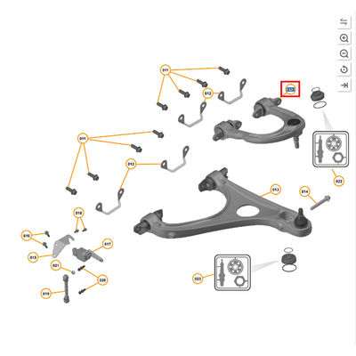 For McLaren 720S 600LT LH RH Front Upper Control Arm OEM 14B0524CP 14B0525CP