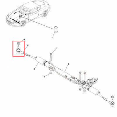 For Aston Martin Rapide Outer Steering Tie Rod Ball Joint OEM 4G43-3289-AA