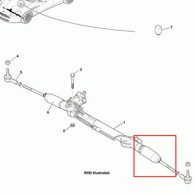 For Aston Martin RapideInner Steering Tie Rod Ball Joint OEM AD43-3200-AC