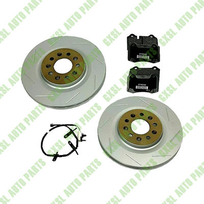 For Aston Martin DB9 &amp; V8 Vantage Rear Brake Pads &amp; Rotors OEM 4G43-28-10266 7G43-2C562-AA 7G432C562AA