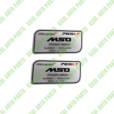 1 ζευγάρι για Mclaren Mso Τρίμ μεταλλική πινακίδα ονομασίας λογότυπο σήμα,Αλουμινίου σήμα ονομασίας
