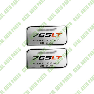 1 Pair For Mclaren 765LT Trim Metal Nameplate Logo Badge,Aluminum Name Tag Sign