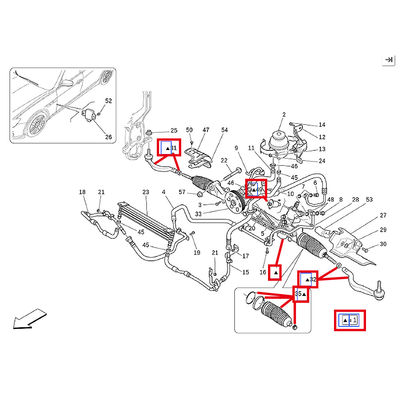For Maserati Ghibli, Quattroporte Factory Steering Rack OEM 670102931