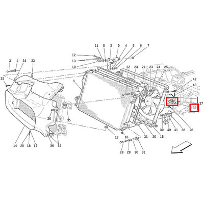 For Maserati 4200 GranCabrio GranTurismo Radiator Electronic Fan Resistor OEM 263140
