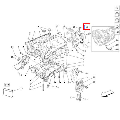 For Maserati Quattroporte Levante Ghibli Engine Transmission Mount OEM 670004297