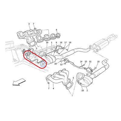 For Maserati Quattroporte M139 Granturismo M145 Front Lambda Sensor Front Oxygen Sensor OEM 217447 0258017171