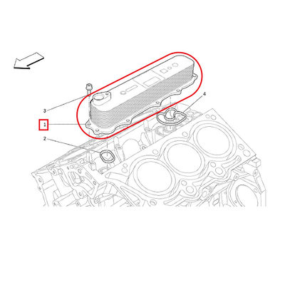 For Maserati Ghibli Quattroporte Levante V6 Engine Oil Cooler OEM 303876