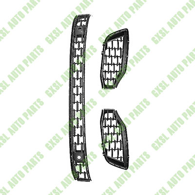 For Maserati Ghibli 2018-2023 Front Bumper Lower Grille Left &amp; Right &amp; Central Set OEM 670099415 670099416 670099417