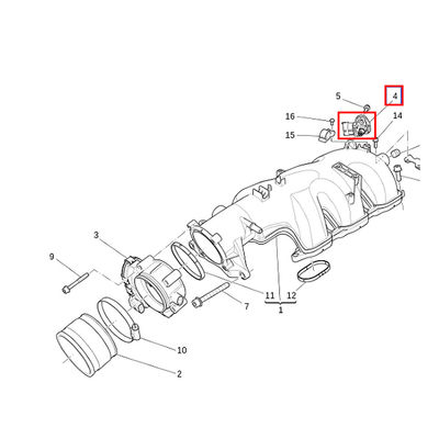 For Maserati Ghibli Levante Quattroporte 2014-2017 M156 Air Intake Temperature Pressure Sensor OEM 272880
