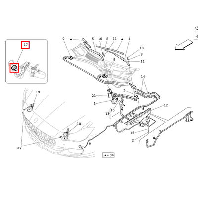 For Maserati Ghibli Quattroporte M156 2014-2016 Humidity Sensor Rain Sensor OEM 670008302