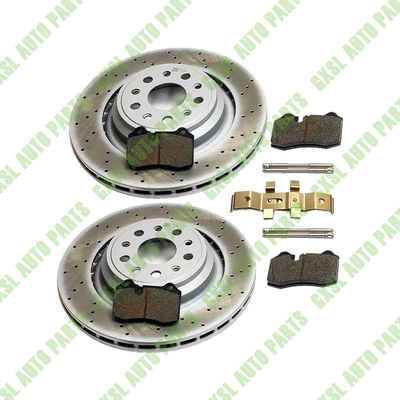 For Maserati Ghibli SQ4 Quattroporte AWD Rear Brake Pads &amp; Rotors OEM 673012377 670031597