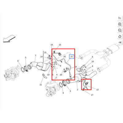 For Maserati Quattroporte Ghibli 2014-2016 New 4pcs O2 Oxygen Lambda Sensor OEM 670009075  67000907 6670153175