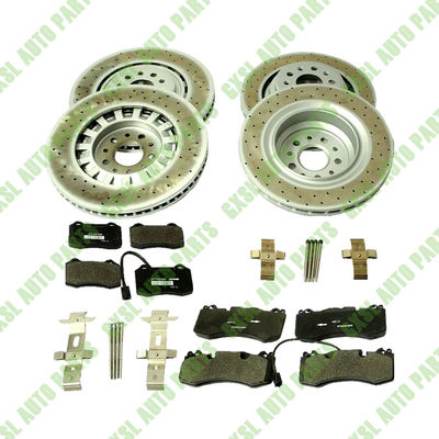 For Maserati Quattroporte GTS Front &amp; Rear Brake Pads &amp; Rotors Kit OEM 980156012 670031597 670030936 673012377