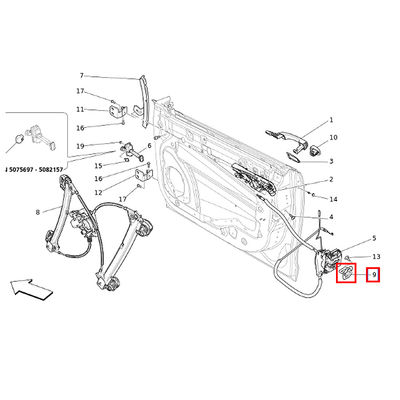 For Maserati Levante 2017-2020 Front &amp; Rear Door Lock Latch Striker OEM 675000573 675000206