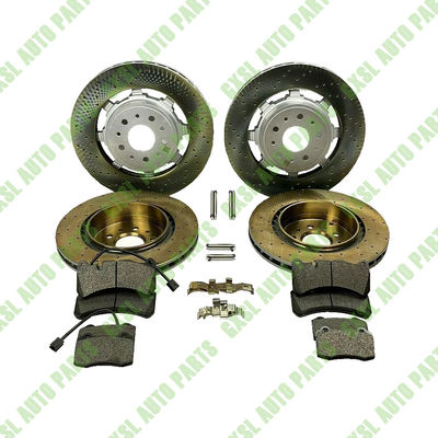 For Maserati Granturismo GT &amp; Quattroporte Front &amp; Rear Brake Pads &amp; Rotors Set OEM 228411 235318 673010323 673010328 673012040