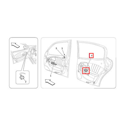 For Maserati Quattroporte 2007-2016 M139 M156 Rear Left Rear Right Side Window Switch OEM 188259 188258