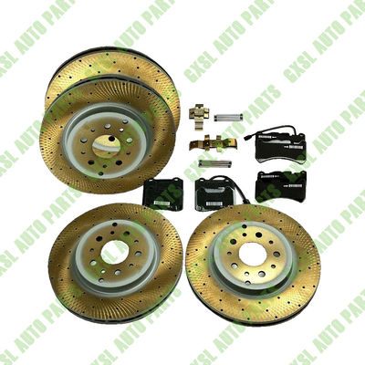 For Maserati Granturismo Gt Front &amp; Rear Brake Pads &amp; Rotors Set OEM 228411 257141 673010323 673010328 980139064 980139070