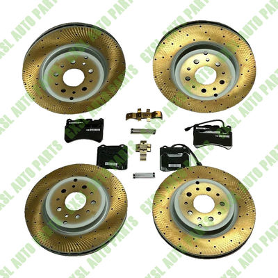 For Maserati Granturismo Gt Front &amp; Rear Brake Pads &amp; Rotors Set OEM 228411 257141 673010323 673010328 980139064 980139070