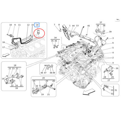 For Maserati Quattroporte Ghibli Engine Oil Pressure Sensor OEM 328660 318371