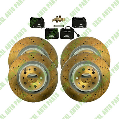 For Maserati Granturismo Quattroporte Front &amp; Rear Brake Pads &amp; Rotors Set OEM 202016 216226 673010321 673010323 673012040