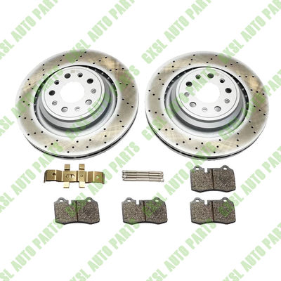 For Maserati Ghibli SQ4 &amp; Quattroporte Rear Brake Pads &amp; Rotors Set OEM 670031597 673010325
