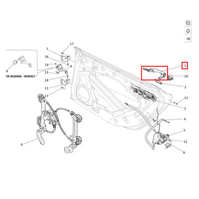 For Maserati Ghibli Compatible Right Or Left Front Handle OEM 670013707