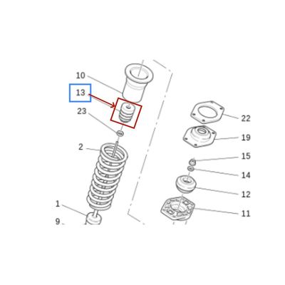 For Maserati Quattroporte M139 M156 Front Shock Absorber Rubber Buffer Strut Shock Absorber Foam Bump Stop OEM 213522 ﻿