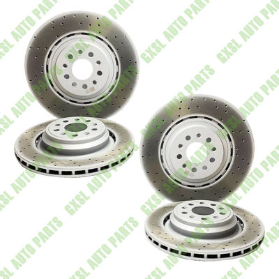 For Maserati Quattroporte GTS Front &amp; Rear Brake Rotors Kit OEM 670004018 670007375 670031597 673010325 673010330