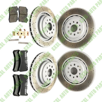For Maserati Ghibli Quattroporte Front &amp; Rear Brake Pads &amp; Rotors Kit OEM 670004018 670007374 670030935 670031597 673010328 673010331 980139070 980156007 980156008 670031597 673010325 673010331