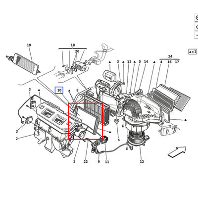 For Maserati Quattroporte Ghibli M156 3.0 TDS V6 Auto Car Heater OEM 673000093 673000094