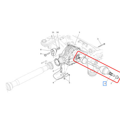 For Maserati Ghibli Quattroporte 3.0T 2014 Rear Right Drive Shaft Axle OEM 670104208