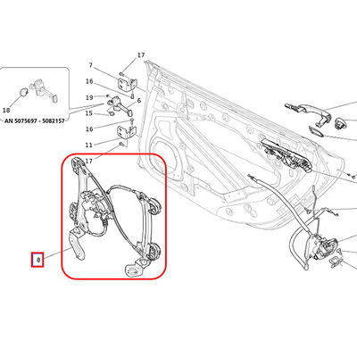 For Maserati Ghibli Left Rear Power Window Glass Lifter Assembly OEM 670004636 670030023 670102274 670103667