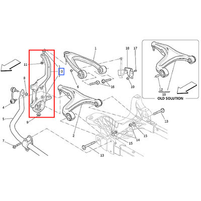 For Maserati Ghibli Quattroporte Four-Wheel Drive Left  And Right Front Column Assembly Steering Knuckle OEM 670003576 670003578