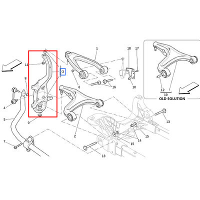 For Maserati Ghibli Quattroporte Two-Drive Left And Right Front Column Assembly Steering Knuckle OEM 670004761 670004762