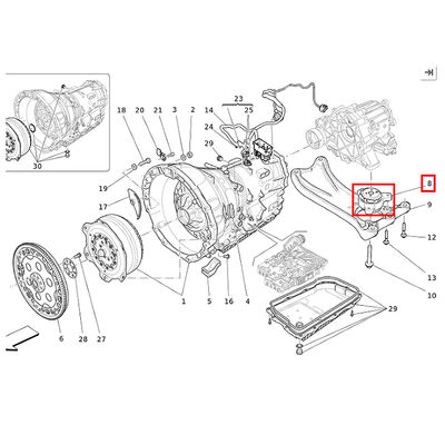 For Maserati Ghibli Quattroporte 4WD 4pcs Engine Transmission Mount Kit OEM 670003628 670003629 670003630 670106865