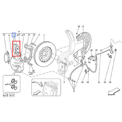 For Maserati Levante Front Brake Pads OEM 673004427 673011564