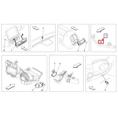For Maserati Ghibli Quattroporte Outdoor A/C Climate Control Temperature Sensor OEM 675000358