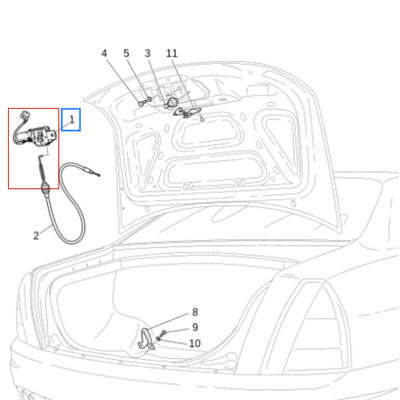 For Maserati Quattroporte M139 For Ferrari Trunk Lid Lock Latch Rear Trunk Hatch Deck Lid Lock Electric Latch OEM 67826200