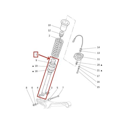 For Maserati Quattroporte 2007-2022 M139 Left And Right Front Shock Absorber Strut Damper OEM 248255 220915