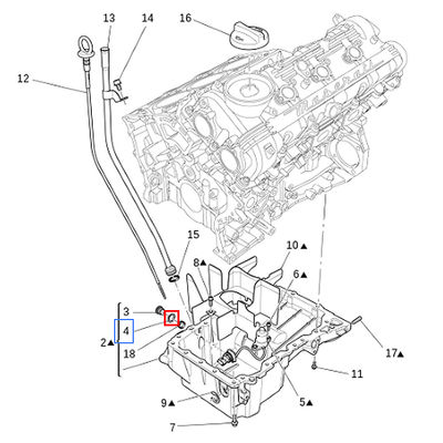 For Maserati Quattroporte GT GC Ghibli Levante Gasket OEM 10261860