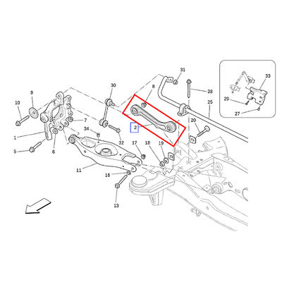 For Maserati Ghibli Quattroporte 2014+ Rear Control Arms OEM 670007251 670007252