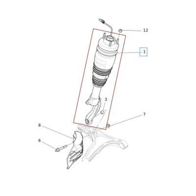 For Maserati Levante 2017-2020 Left &amp; Right Front Shock Absorber OEM 670106260 670100717 670100718 670106262