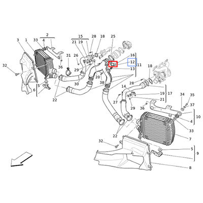 For Maserati Quattroporte Ghibli Levante Sensors Boost Pressure OEM 675000248